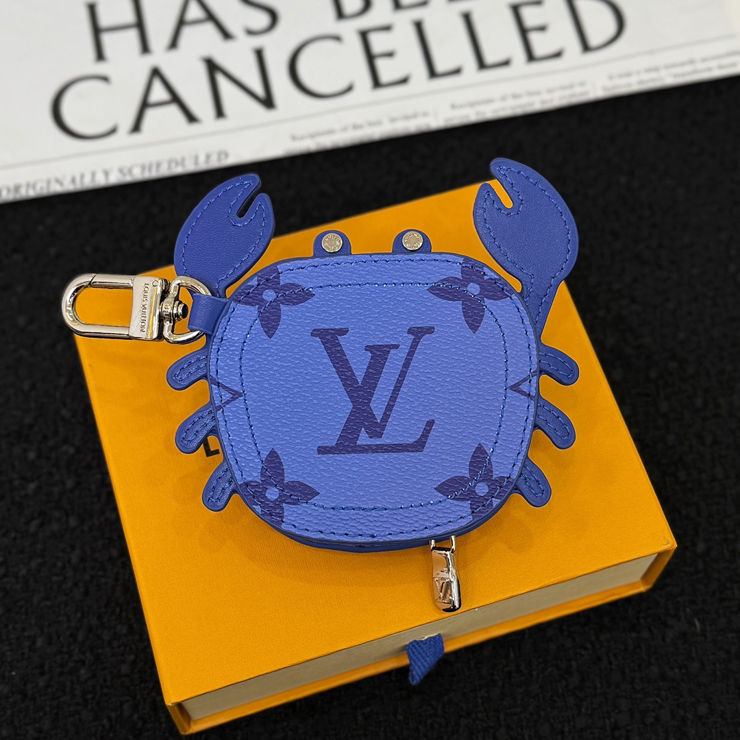 LV Blue Crab Bag Charm M01930